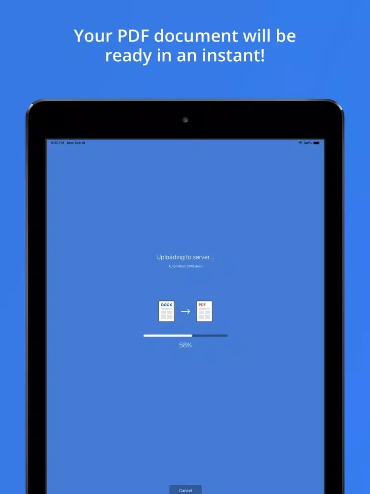 Captures d'écran de Word to PDF converter alto app iPad 