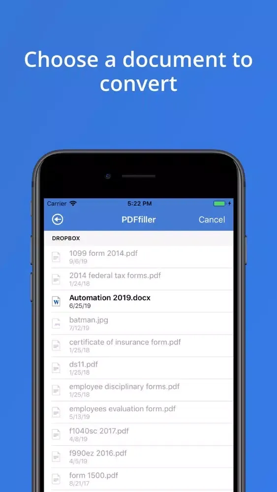 Captures d'écran de Word to PDF converter alto app