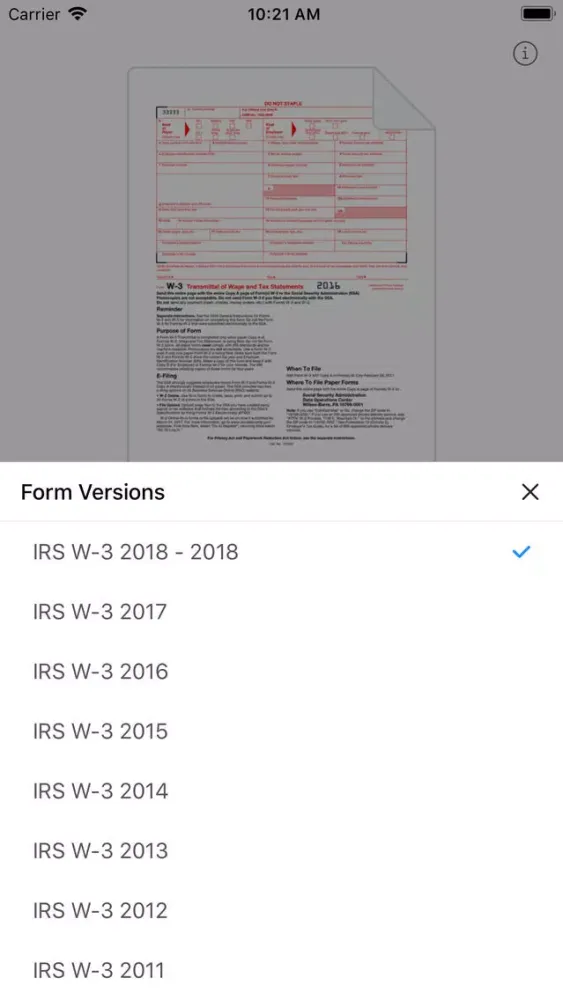 W3 Form Screenshots
