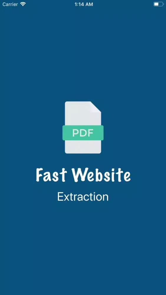 ภาพหน้าจอของ Fast Website Extractor