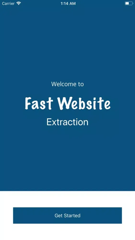 ภาพหน้าจอของ Fast Website Extractor
