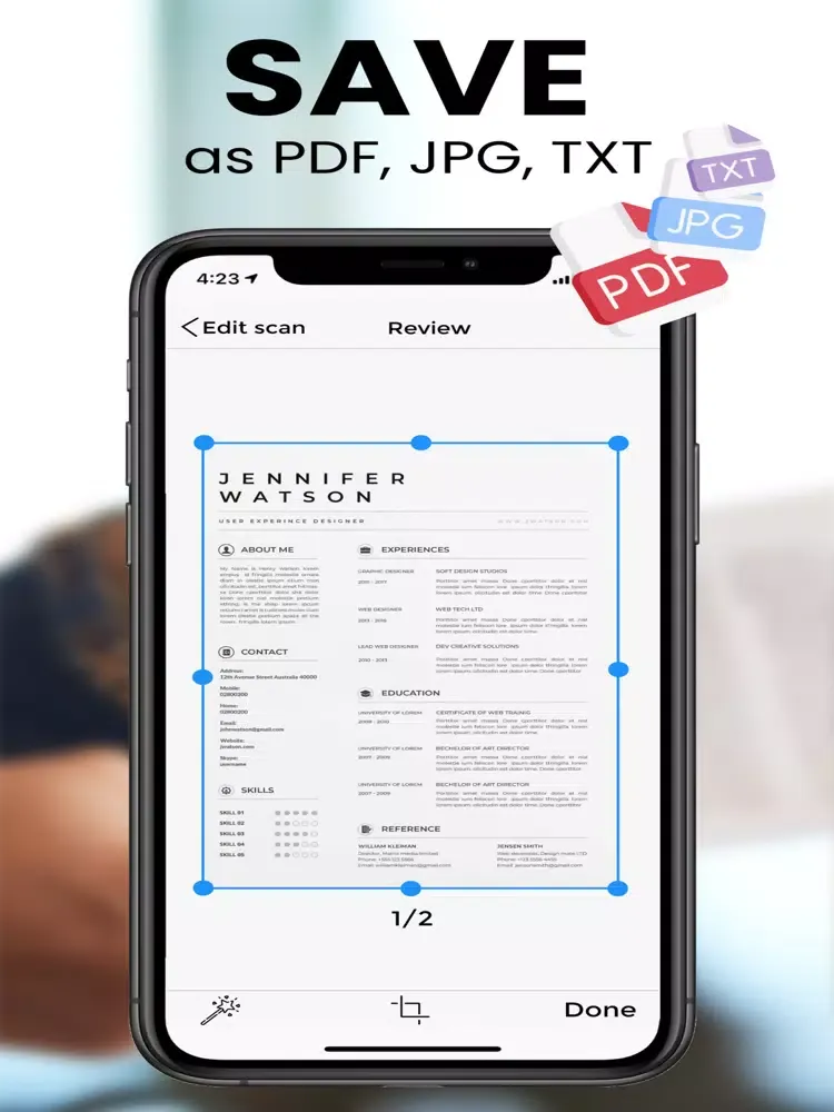 Ảnh chụp màn hình của Scanner PDF : Scan Document iPad 