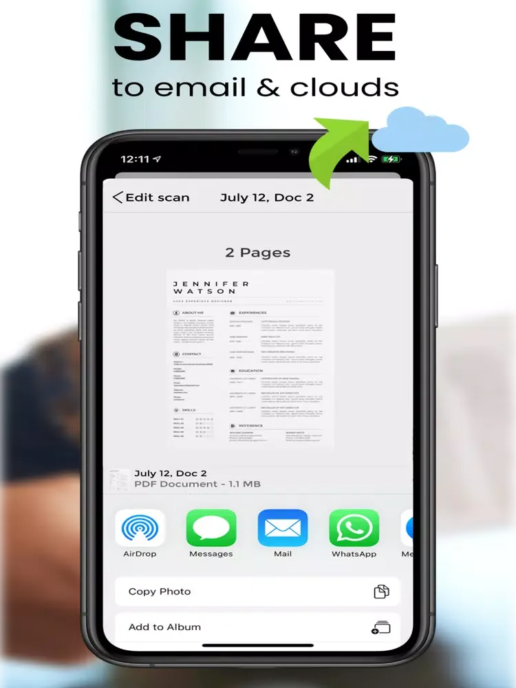 Ảnh chụp màn hình của Scanner PDF : Scan Document iPad 