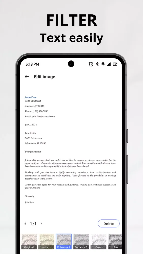Captures d'écran de PDF Scanner, Image to text
