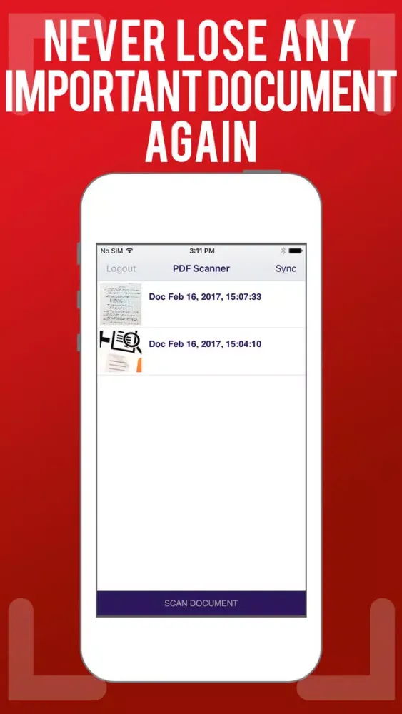 PDF Scanner App . スクリーンショット
