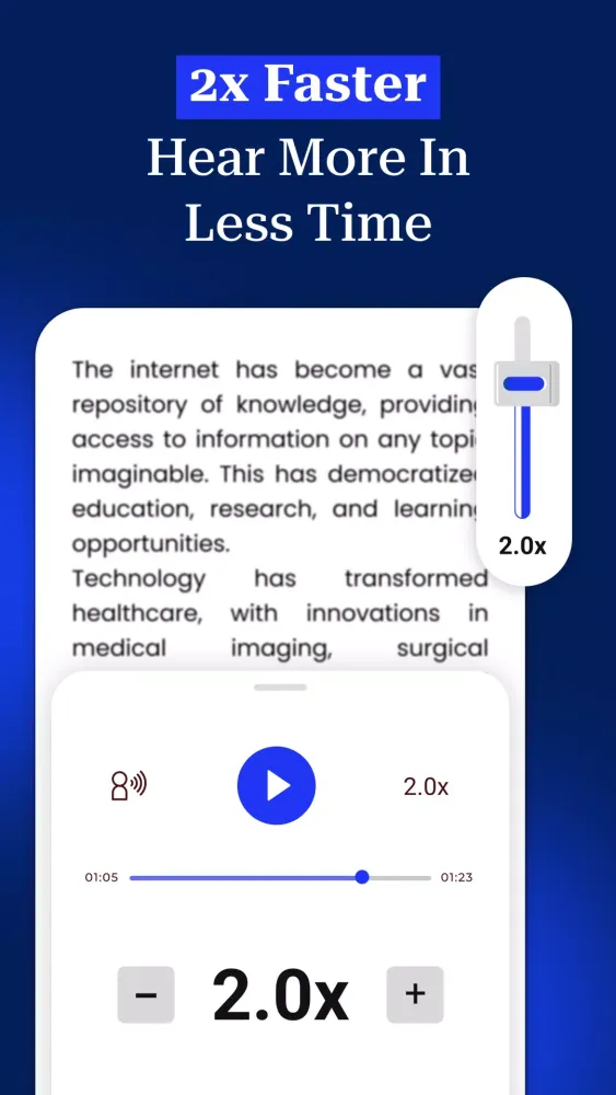 Ảnh chụp màn hình của Odify - PDF Speaker & Reader