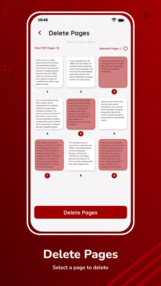 Remove Pages from PDF স্ক্রিনশট