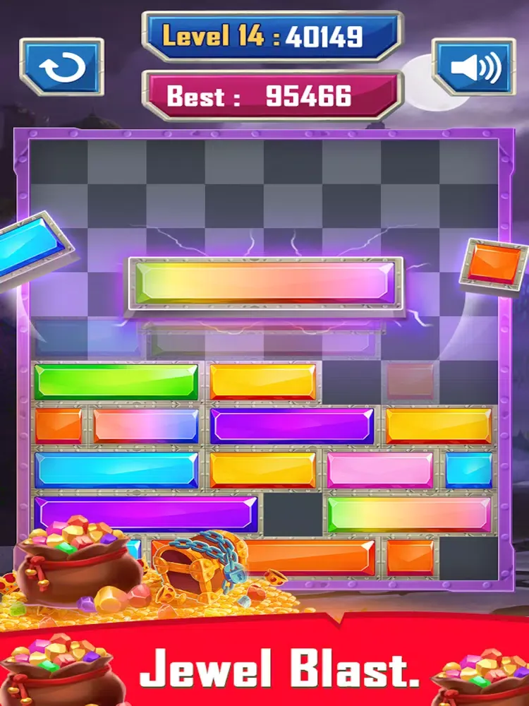 تصاویر Classic Jewel block Puzzle iPad 