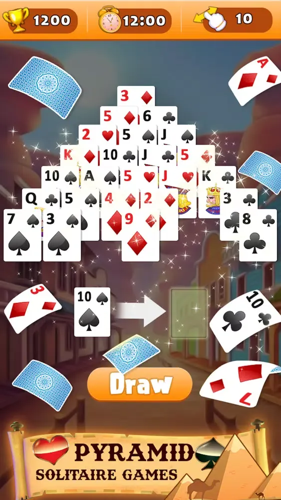 Capturas de pantalla de New Pyramid Solitaire Game