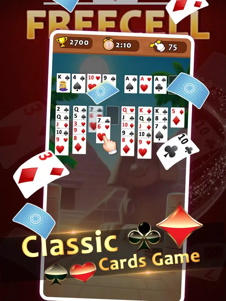 Classic Solitaire Freecell iPad  Screenshots