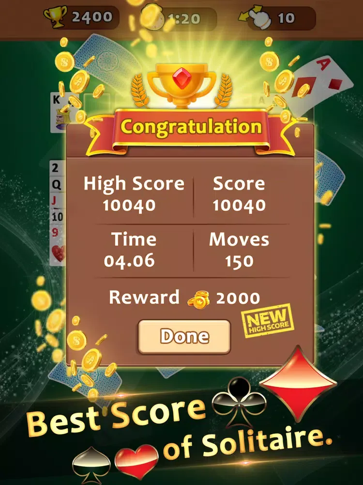 Classic Solitaire Freecell iPad  Screenshots