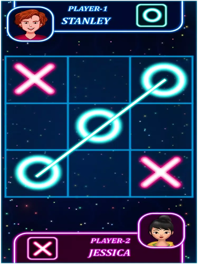 Tangkapan layar Tic Tac Toe Glow Puzzle Game iPad 