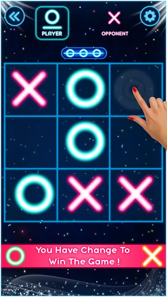 Tangkapan layar Tic Tac Toe Glow Puzzle Game