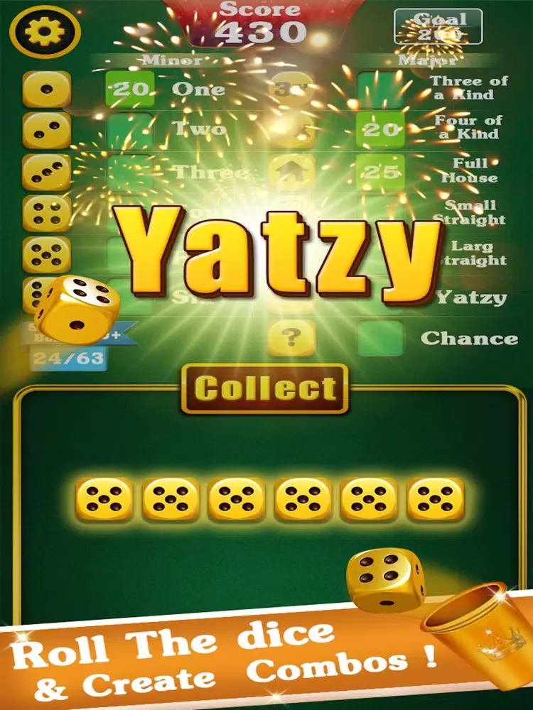 Capturas de tela do Yatzy Dice Game iPad 