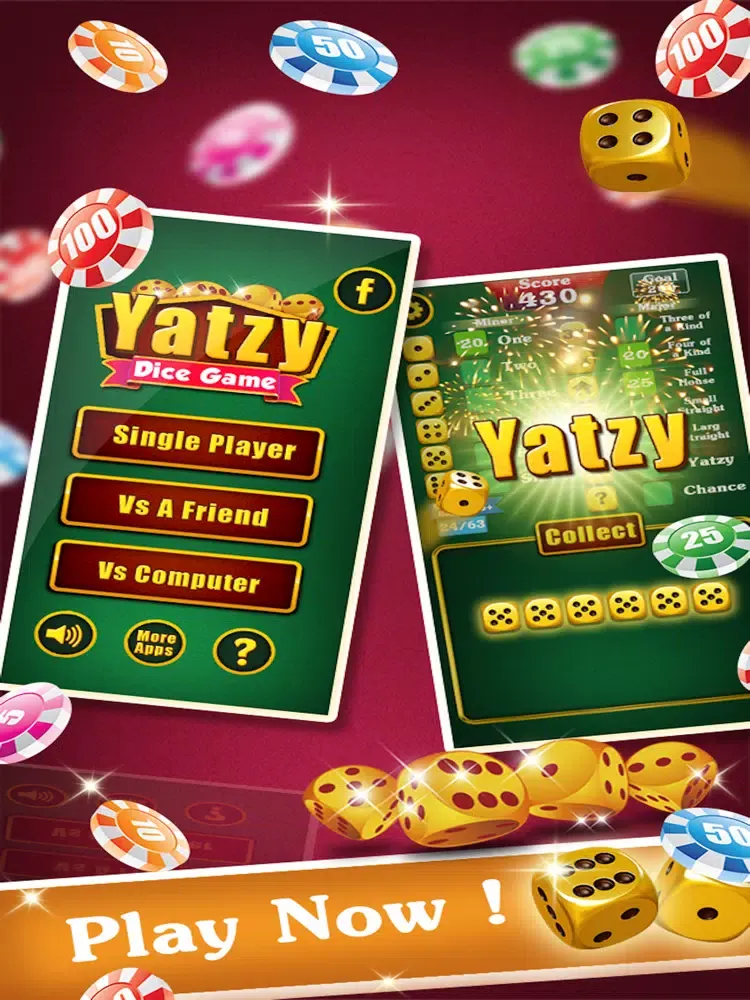 Capturas de tela do Yatzy Dice Game iPad 