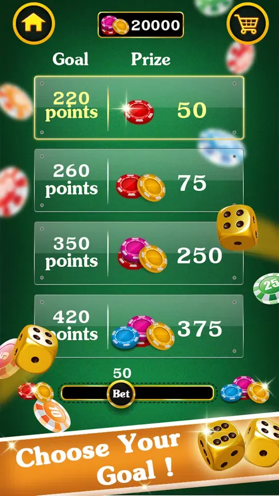 Capturas de tela do Yatzy Dice Game
