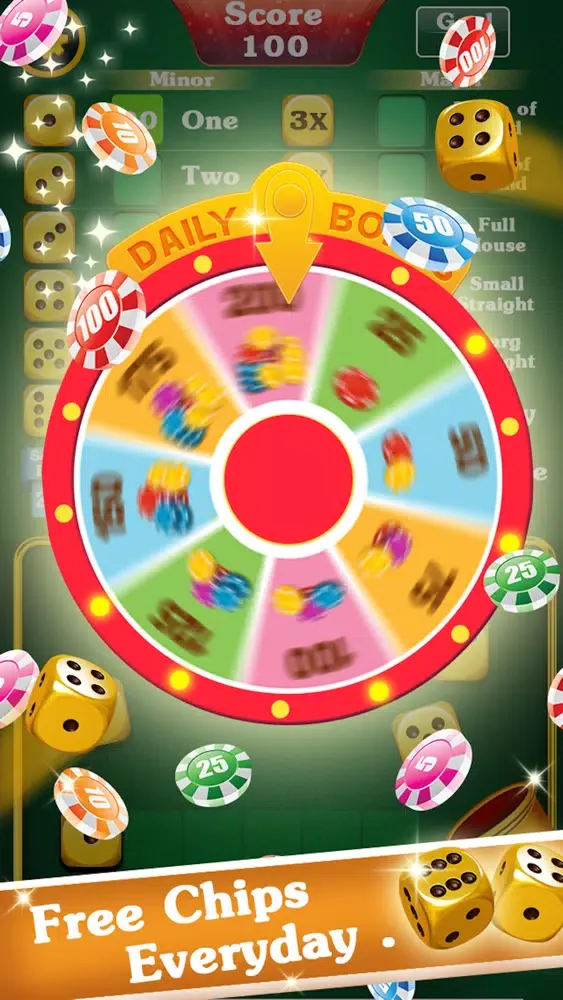 Capturas de tela do Yatzy Dice Game