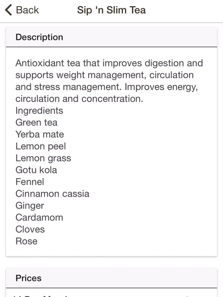 Healthy Tea iPad  سکرین شاٹس