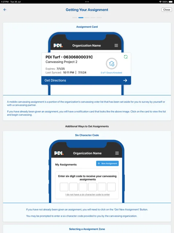 PDI Connect iPad  Ekran Görüntüleri