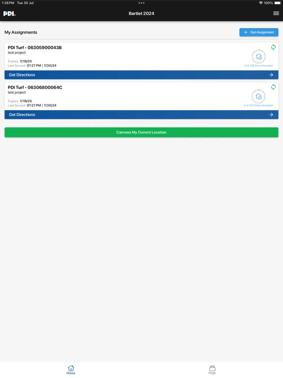PDI Connect iPad  Ekran Görüntüleri