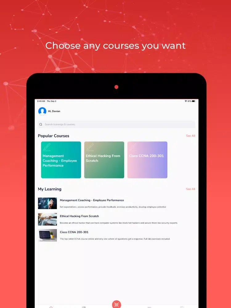 Zrzuty ekranu Ranhill SAJ Water Academy iPad 