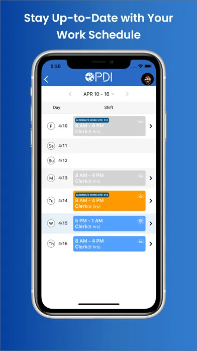 PDI Employee Self-Service স্ক্রিনশট