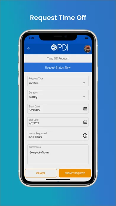 PDI Employee Self-Service স্ক্রিনশট