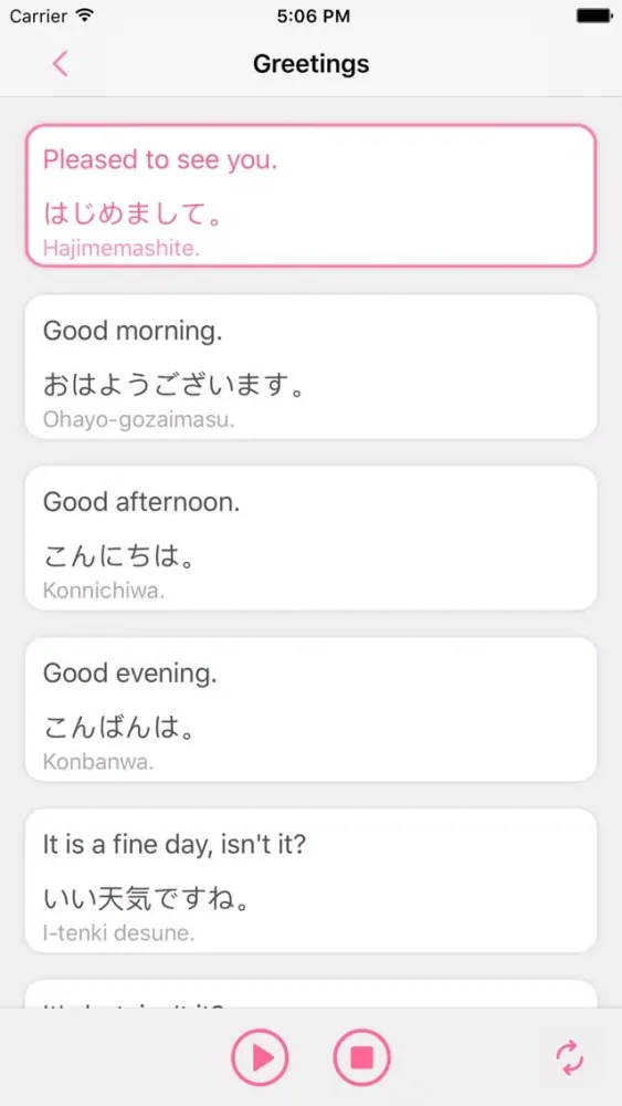Capturas de pantalla de Japanese Pocket－Learn to Speak Japanese in Pocket