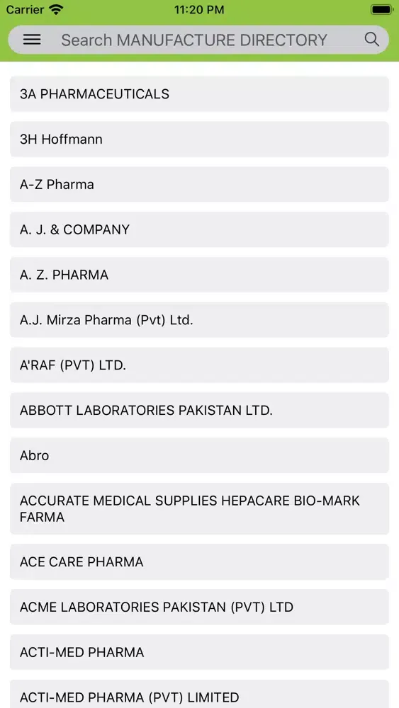 Скриншоты Pakistan Drug Manual