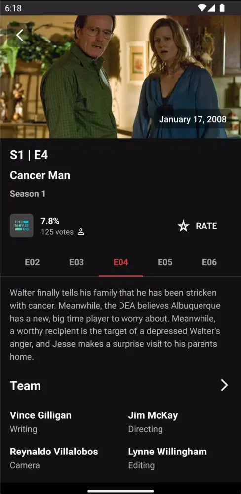 Tangkapan layar Metro Movie Database