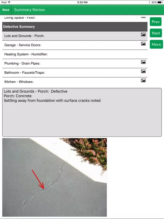 Palm-Tech Home Inspection App iPad  スクリーンショット