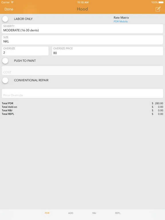 Скриншоты PDR Mobile iPad 