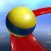 Crazy Rolling Ball. Red Bouncing Pop Ball In Sky Adventure