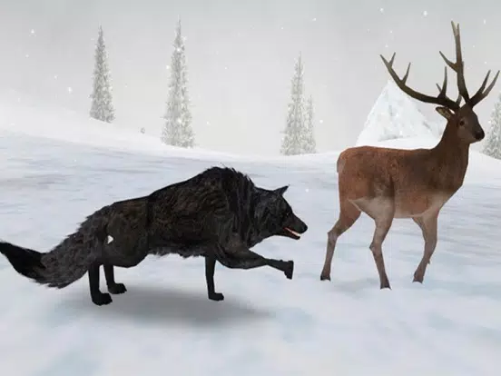 Wolf Simulator 2016. Real Howling Wild Wolves In Virtual Hunting iPad  Screenshots