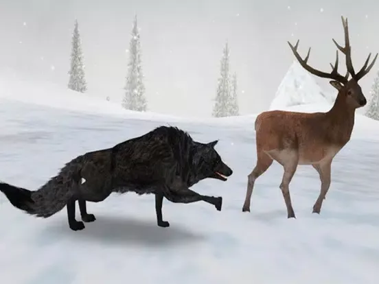 Screenshot di Wolf Simulator 2016. Real Howling Wild Wolves In Virtual Hunting iPad 