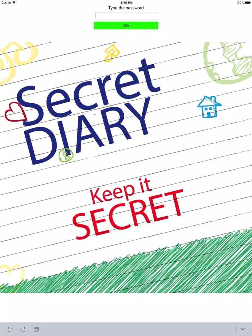 My Secret Diary Keep it secret iPad  スクリーンショット