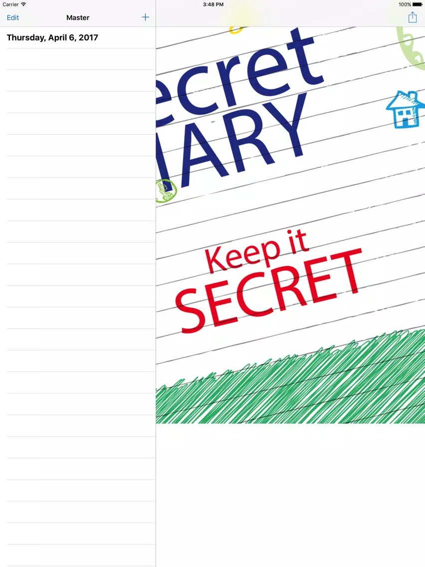 My Secret Diary Keep it secret iPad  スクリーンショット