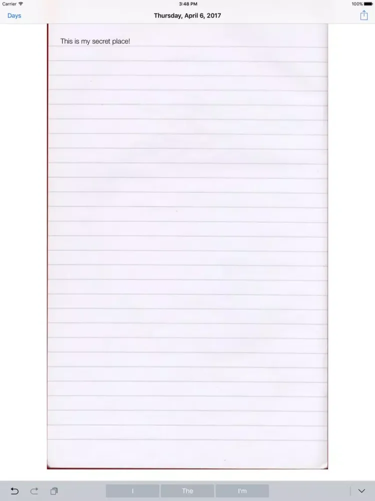 Tangkapan skrin My Secret Diary Keep it secret iPad 