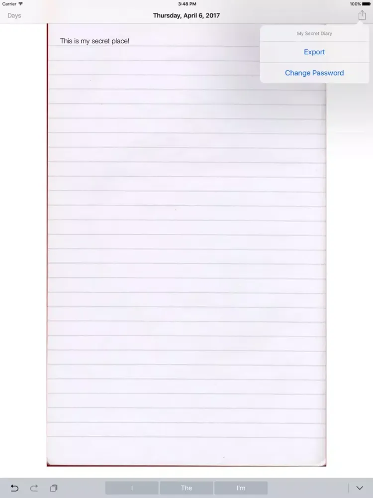 Tangkapan skrin My Secret Diary Keep it secret iPad 