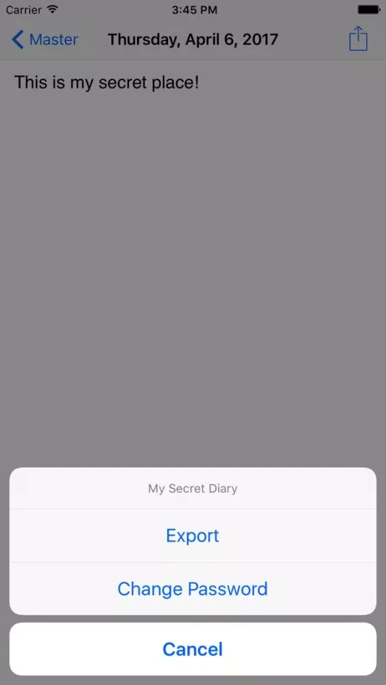 Tangkapan skrin My Secret Diary Keep it secret