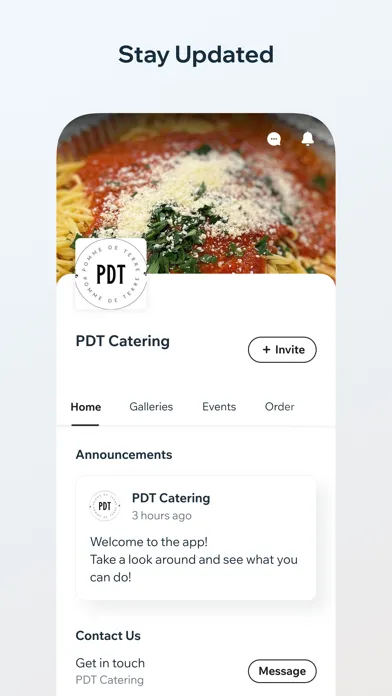 Скриншоты PDT Catering