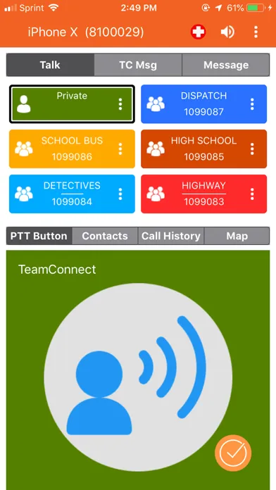 TeamConnect PTT应用截图