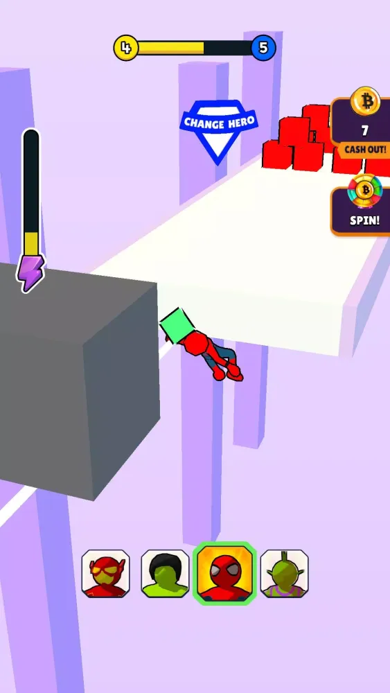 Capturas de tela do Bitcoin Hero Race