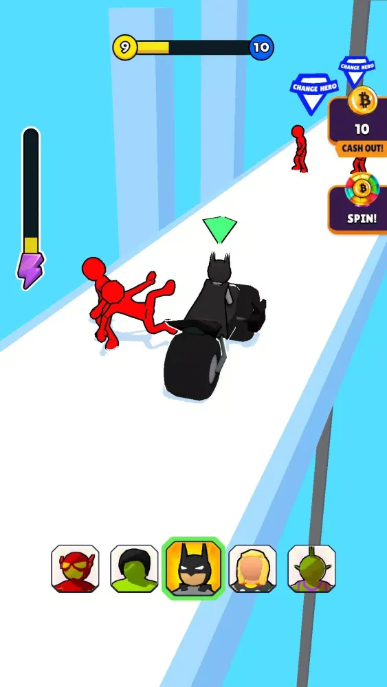 Capturas de tela do Bitcoin Hero Race