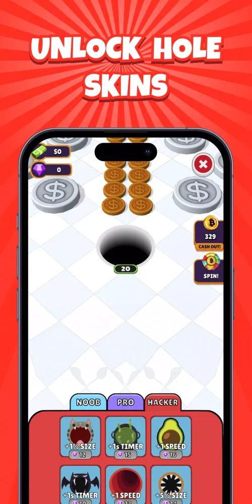 Tangkapan skrin Bitcoin Hole