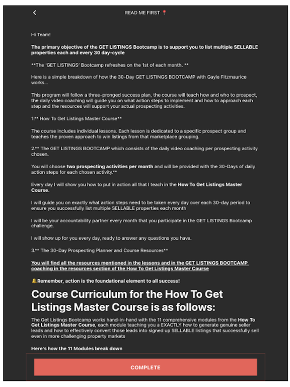 Captures d'écran de Get Listings Bootcamp iPad 
