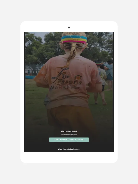 Ảnh chụp màn hình của Life Lessons Global iPad 