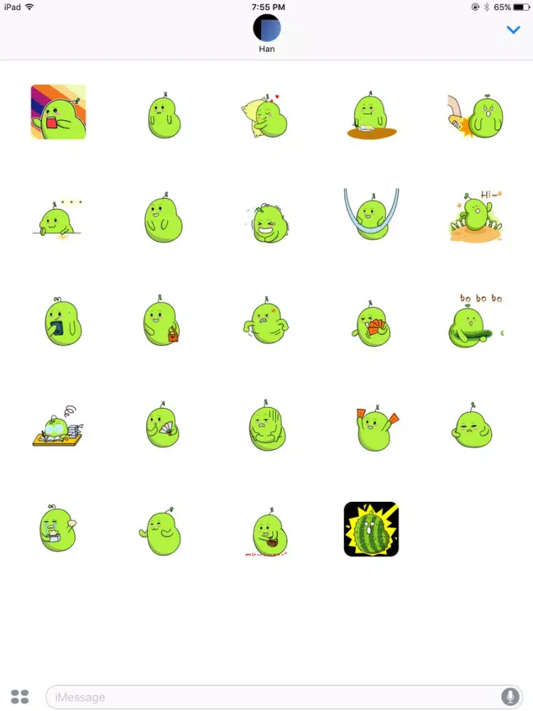 Скриншоты Peamoji Stickers iPad 
