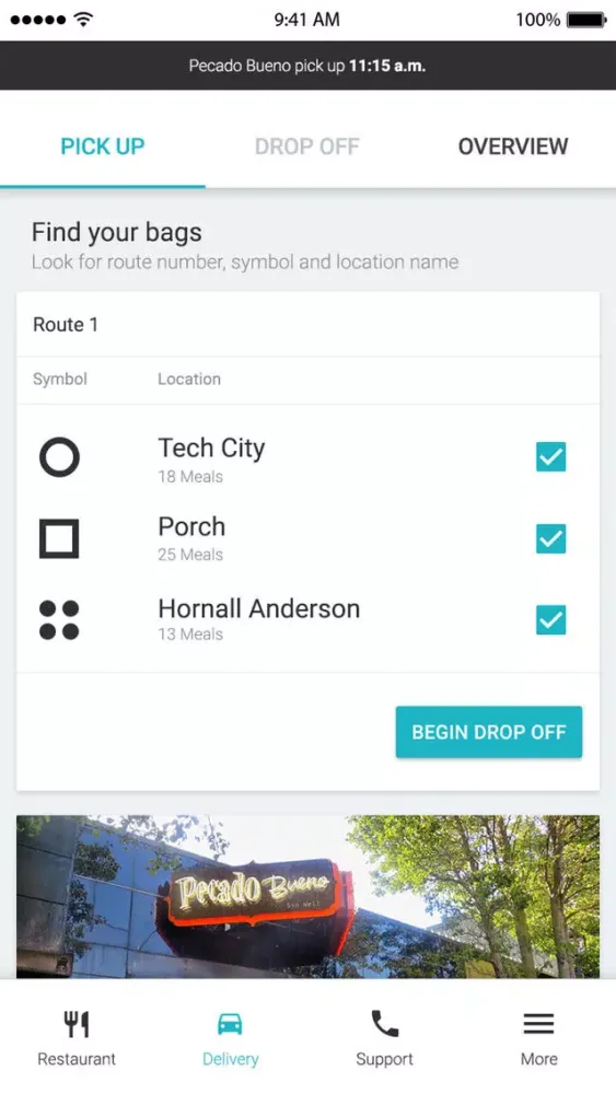 Captures d'écran de Peach Delivery App