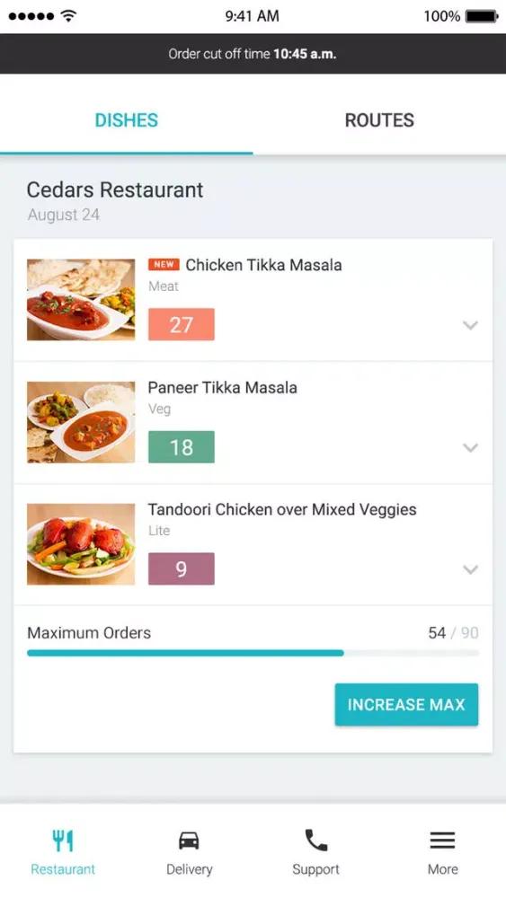 Captures d'écran de Peach Delivery App